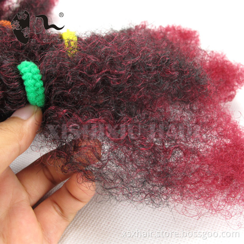 2016 competitive price best quality afro kinky hair extensions bulk for dreadlocks